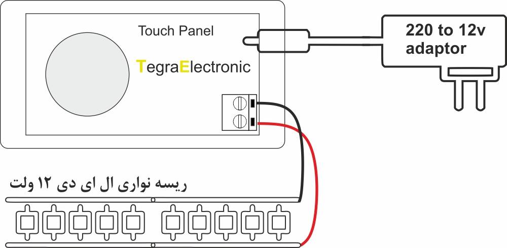 smart-mirror-touch-key-DTK-CH1-12V-wiring
